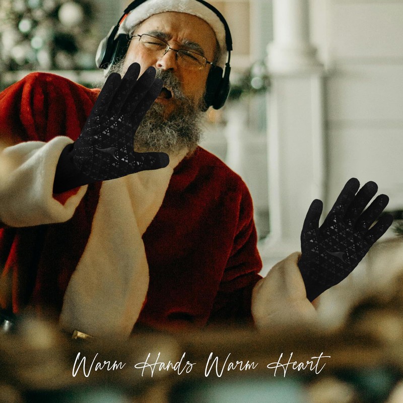 Achiou Winter Gloves for Men Women, 2 Pairs Touch Screen