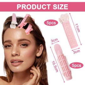 Pack of 10 Volume Clips Hair Curlers Short Hair Curlers for Hair Volume Root Clips for Hair Volume DIY Styling Tool Hair Clip for Long Medium Short Hair