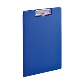Lihit Lab F7740-8 Binder, Antibacterial, Clip File, A4, 50 Copy Paper, Multi Pockets, Blue