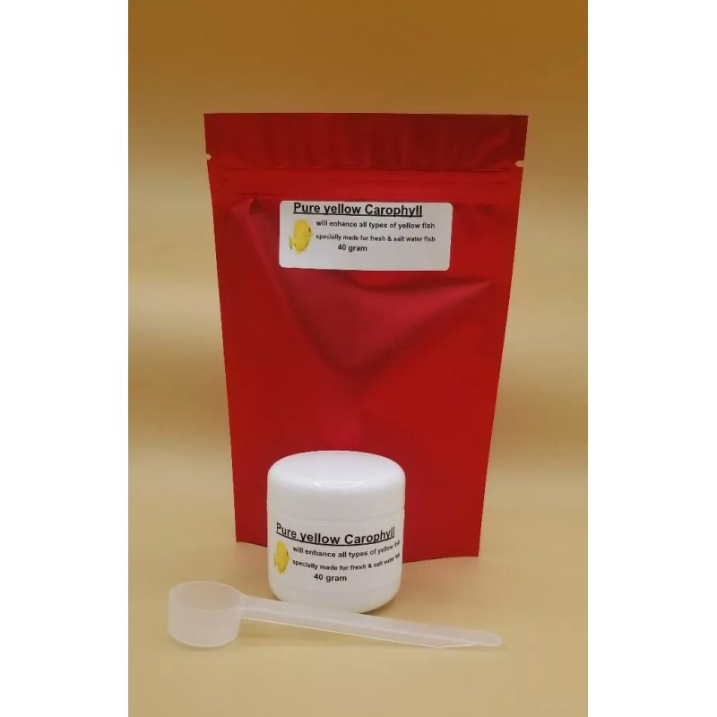 yellow carophyll Fish formula 40 gr  pure yellow carophyll specially