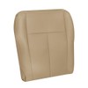 Zieichy Driver Side Bottom Replacement Leather Seat Cover Tan Compatible
