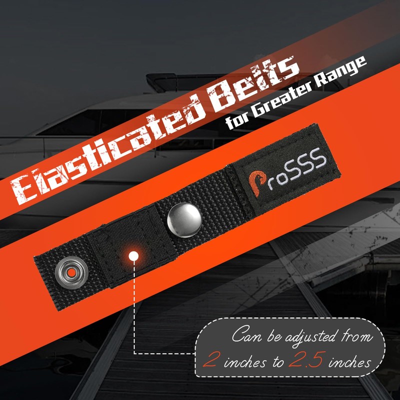 ProSSS Boat Cover 304 Steel Snap Extender for Boat Canvas,