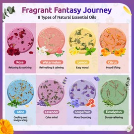 Shower Steamers Aromatherapy - 8 Pack Shower Bombs with Natural Essential Oils, Birthday Gifts for Women Self Care Relaxation Home SPA Stress Relief, Valentines Day Gifts for Her, Mom, Women