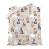 WSNANG Bunnies Rabbit Canvas Tote Bag Rabbit Lover Shoulder Bag