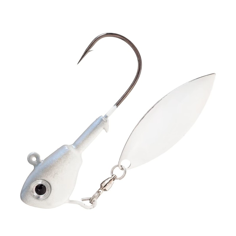 Buckeye Lures SSBS38AL 3129-0195 Su-Spin Single Fishing Equipment, Pearl, 3/8