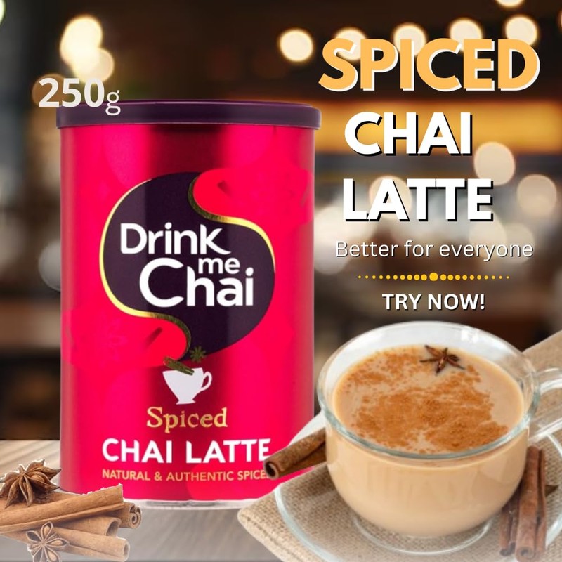 Chai Latte Powder Bundle Includes: 1x Drink Me Chai Vanilla
