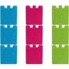 Set of 3 mini ice brick pack block blocks freezer