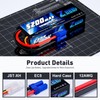 Zeee 2S 5200mAh 7.4V 50C Lipo Battery Hard Case Lipos