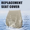 Priprilod Tan Perforated Microfiber Leather Driver Side Bottom Replacement Seat