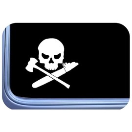 Logger's Crossbones Decal 6" Sticker - Arborist Forestry Chainsaw Tree Axe Skull *A011*