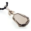 Silver Shade Coloured Crystal Glass Divine Wire Wrapped Pendant