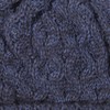 Aran Traditions Ribbed Beanie Hat (Navy)