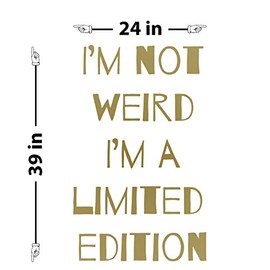 Limited Edition Wall Decal (Gold, 39" (H) X 24" (W))