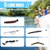 Goture Fishing Lures Kit,164pcs Bass Fishing Kit Including Soft Plastic