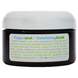 Living Libations - Organic/Wildcrafted Peppermint Exfoliating Scrub (4 oz / 120 ml)