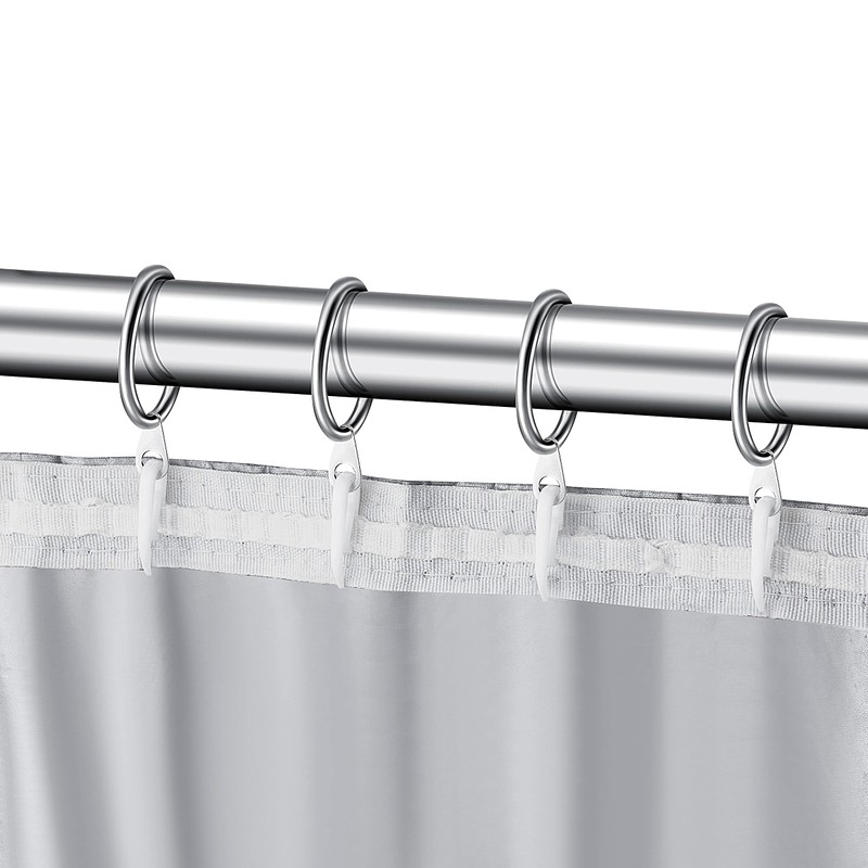 24 Set Metal Curtain Rings Drapery Curtain Hanging Rings with