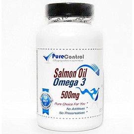 Salmon Oil Omega 3 500mg // 100 Capsules // Pure // by PureControl Supplements