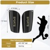 1 Pair Soccer Shin Guards with 6 Pairs Black Sleeves,