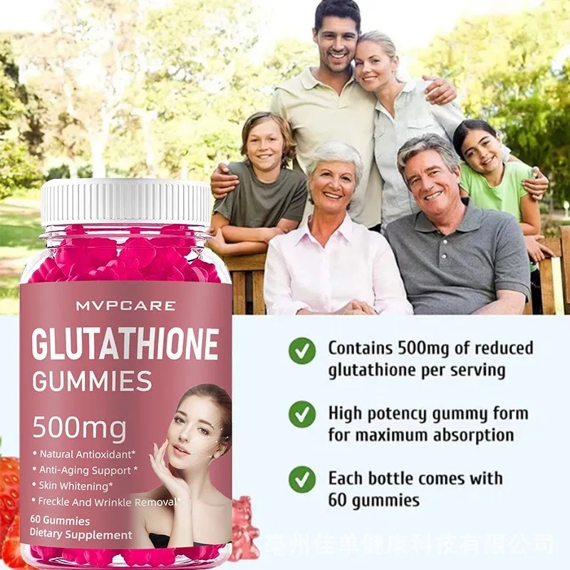 Glutatión Cuidado De La Piel Gominolas De Colágeno 60 Frutos
