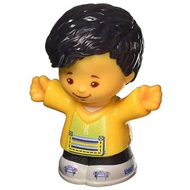 Replacement Part for Fisher-Price Little People Big Helpers Family - FTL15 ~ Replacement Asian Dad Figure ~ Black Hair