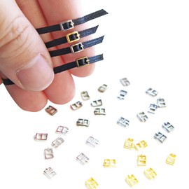 2mm / 0.08'' (Inner Diameter) Super Tiny Buckles, Doll Clothes Mini Buckles, Perfect for Doll Clothes Sewing Projects (20pcs), Silver Tone, 2mm (Inner Diameter)