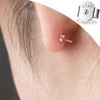 Lusofie 12Pcs Earring Backs Butterfly Earring Backs, 925 Sterling Silver