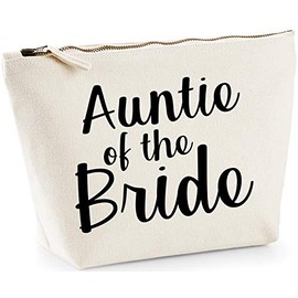 Hippowarehouse Auntie of the bride printed make up cosmetic wash bag 18x19x9cm