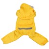 Dog Raincoat Waterproof Breathable Adjustable Hooded Dog Raincoat with Pocket