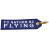 Born Aviation  I'd Rather Be Flying Embroidered Keychain