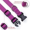 Reflective Dog Collar with Buckle Adjustable Safety Nylon Collars for