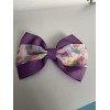Unbranded 4.5” Purple Cookie Hair Bow Clip