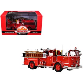 DCD 1965 Crown Firecoach Diecast Toy Los Angeles County Fire Department Fire Engine LA County FD (LACFD) Emergency! Series
