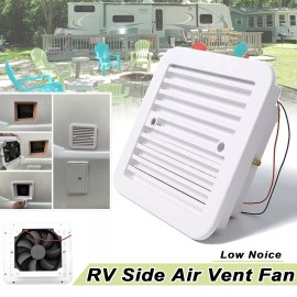 Unbranded 12V RV Caravan Side Air Trailer Vent Ventilation Cooling Mute Exhaust Fan White