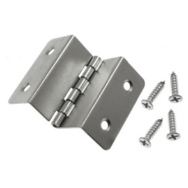 Maxmoral 4PCS Swing Adjustable Offset Door Hinges Metal Black Cabinet Hinges Iron with Screws M Shape 4 Holes Expandable Door Hinges for Window Furniture Wooden Boxes Wardrobe Bedside Cabinet Doors