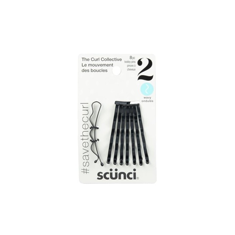 CURL COLLECTIVE 8 PK WAVY BOBBY PINS