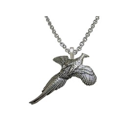 Kiola Designs Pheasant Bird Pendant Necklace