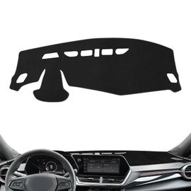 Rilsen Dashboard Cover Mat Custom Fit for 2024 2025 Chevy Trax Dash Cover Nonslip Dash Mat Protector Sunshade No Glare Black