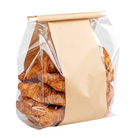 Restaurantware - Bag Tek 8.3 x 3.9 x 13.8 Inch Kraft Tin Tie Bags, 100 Resealable Bakery Bags - Flat Bottom, For Cookies or Coffee Beans, Paper Tin Tie Bags