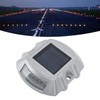 Solar Deck Lights Silver Aluminium Alloy High Brightness LED Solar