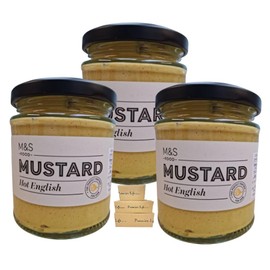 M&S Hot English Mustard 180g - 3 Pack