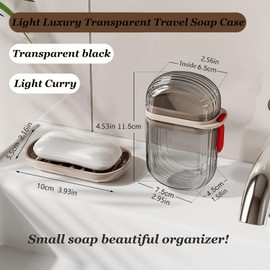 Travel Soap Case, Leakproof Soap Holder with Lid, Portable Bar Soap Holder for Traveling, Ideal for Bar Soap Storage During Travel, Camping, Gym