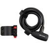 Force 80015 Coil Wire Lock for Bicycles, Black with Bracket,
