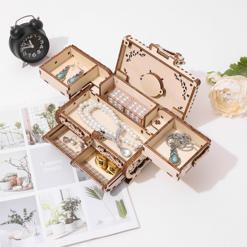 3D Wooden Puzzle for Adults Music Box – DIY Mechanical