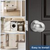 Knobonly 5 Pack Keyless Indoor Door Knob, Passage Door Knobs,