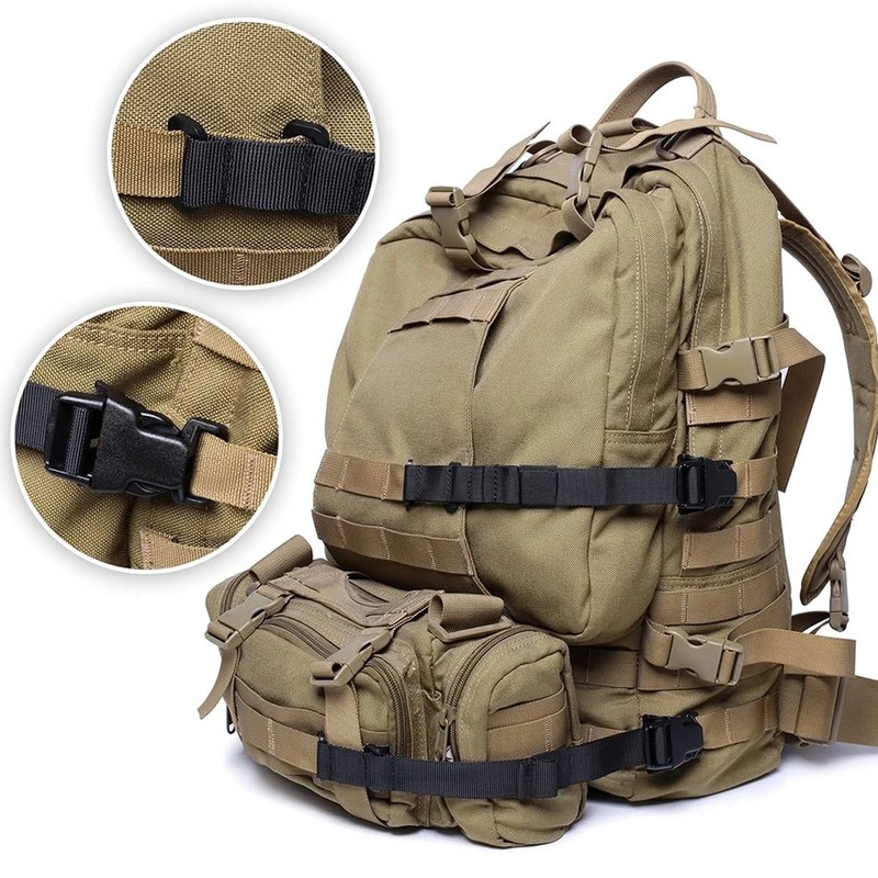 AZB 6 correas tácticas para mochila Molle, sistema de niveles,