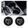 Dickno 2PCS Car Cup Holder Coaster, 2.76 Inch Blessed Cross