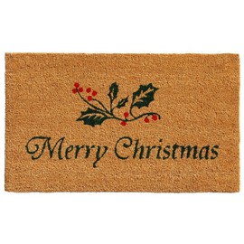 Calloway Mills AZ101882436 Holly Berries Doormat, 24" x 36", Green/Red