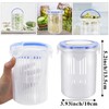 Eerrhhaq 4 Pcs Pickle Container with Strainer,24 oz Pickle Jar
