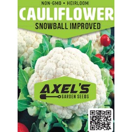 Snowball Cauliflower Seeds for Planting - Non-GMO Heirloom Packet with Instructions to Plant & Grow a Home Outdoor Vegetable Garden (200 Seeds) – Great Gardening Gift, 1 Packet