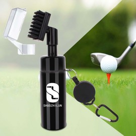 Golf Club Cleaner Brush with Water Spray Bottle Golf Cleaning Brush with Cover & Retractable Clip Golf Accessories for Golfer Best Golf Gift